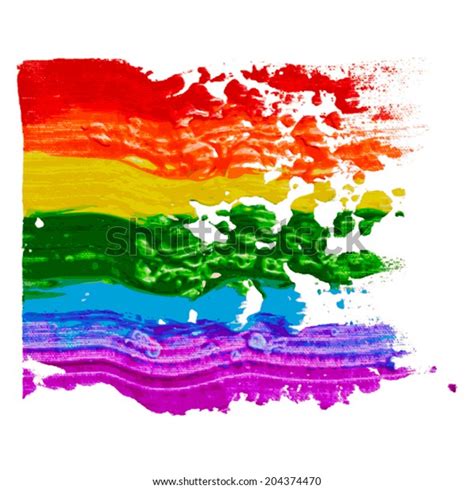 Gay Lgbt Rainbow Flag Culture Symbol Stock Vector Royalty Free 204374470 Shutterstock