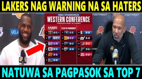 Paktay Lebron Nag Warning Na Sa Haters Ng Lakers Natuwa Sa Pagpasok