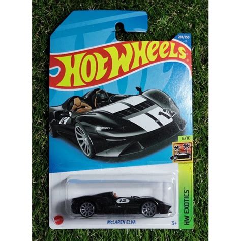 Hot Wheels McLaren Elva Black Shopee Malaysia