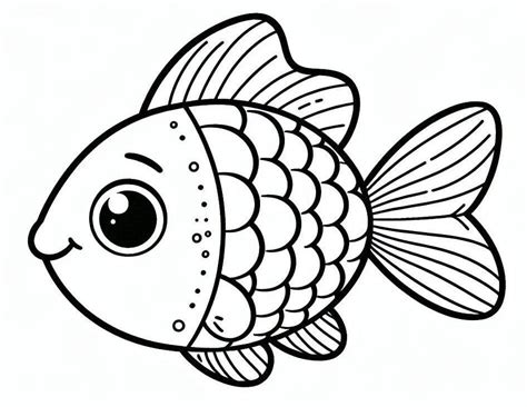 Desenho De Peixinho Para Colorir - Desenhos de Peixinho Feliz para Colorir e Imprimir - Colorir.Info