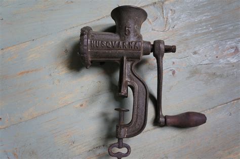 Antique Sweden Husqvarna 5 Meat Grinder Of 1920s Etsy