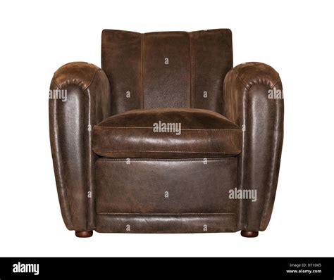 Leather Brown Chair Stock Photo Alamy