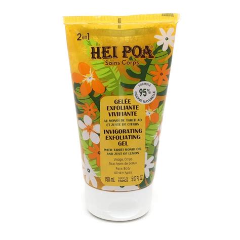 Hei Poa Gel E Exfoliante Vivifiante Au Mono Gommage Visage Et Corps