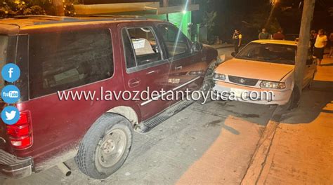 Conductor Ebrio Choca Contra Un Veh Culo Estacionado En La Ruiz