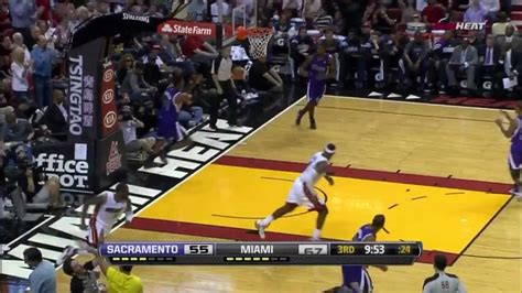 Dwyane Wade Lob To Lebron James Reverse Vs Kings Hd Youtube