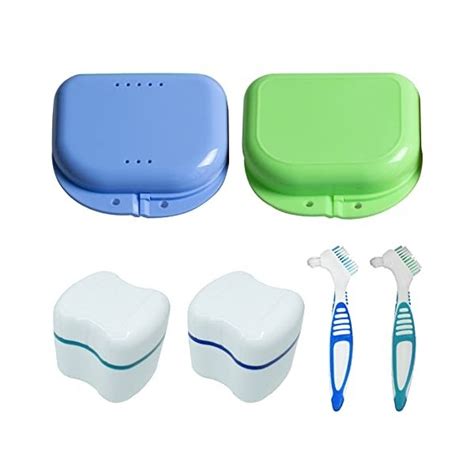 XTUDOU Kit De Boite Dentier 2 Boite Dentier Adulte 2 Boite Appare