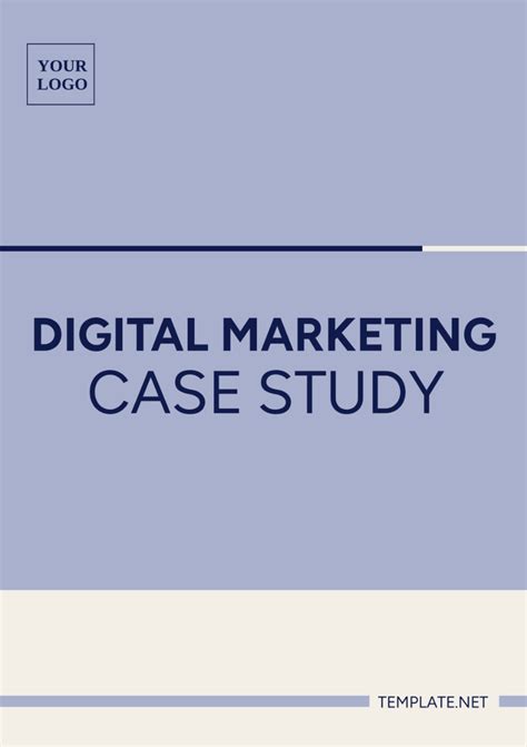Free Digital Marketing Case Study Template to Edit Online