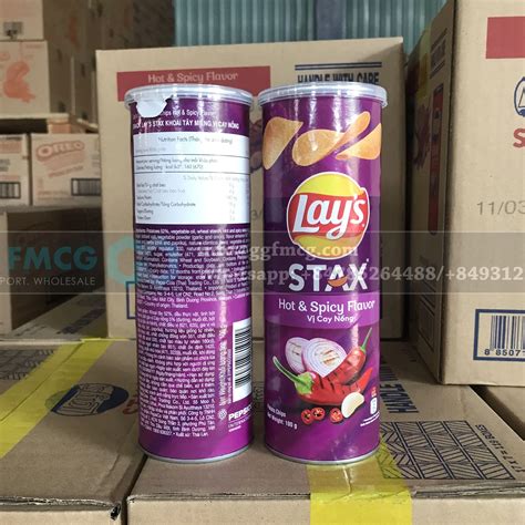 Lays Stax Hot And Spicy Flavor Potato Chips G At The Best Price Best Selling Alibaba