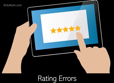 common rating errors  performance appraisals