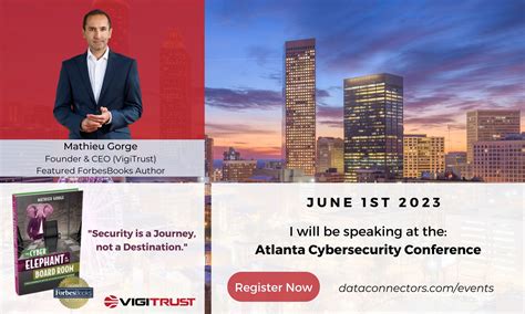 Mathieu Gorge Will Be Speaking At The Atlanta Cybersecurity Conference