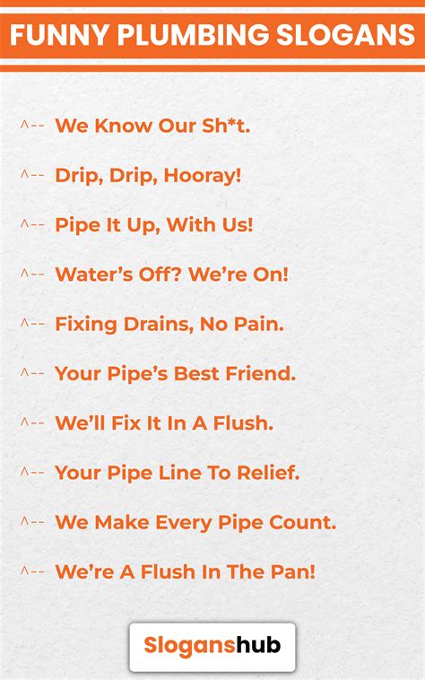925 catchy plumbing slogans plumbing advertising slogans – Artofit