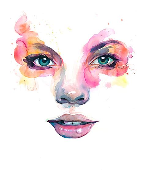 Marion Bolognesi Watercolor Art Face Illustration Art Watercolor Face