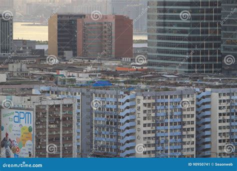 business  industrial area  kwun tong editorial photo image