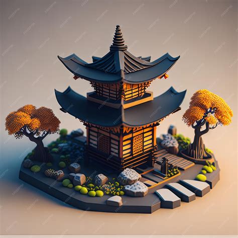 Premium AI Image | Japan Temple Japanese Temples Japan Temple