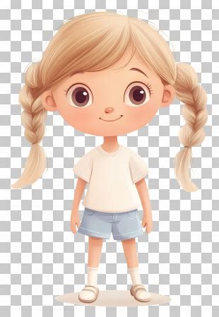 Cartoon Girl With Blonde Pigtails PNG Images Cartoon Girl With Blonde Pigtails Clipart Free