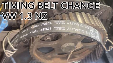 Step By Step Nz Engine Changing The Timing Belt On A Golf