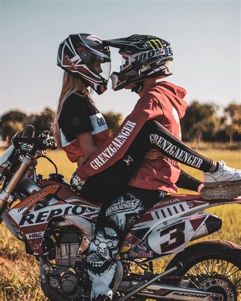 Motorbiking Motocross Couple Motorcycle Couple Pictures Motocross Love