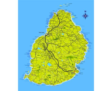 Maps of Mauritius | Collection of maps of Mauritius | Africa | Mapsland ...