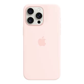 Apple Silicone Case with MagSafe for iPhone 15 Pro Max - Light Pink | Accessories at T-Mobile ...