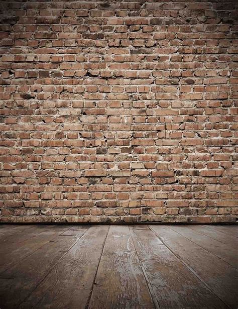 Senior Red Brick Wall With Old Brown Wood Floor Photo Backdrop Brick Backdrops Red Brick