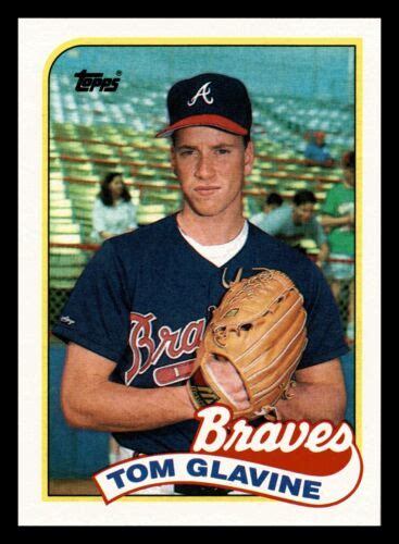 Topps Tom Glavine Hof Atlanta Braves Nm Mint Ebay