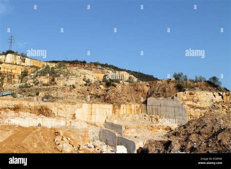 Marble Quarries In Northern Italy Stock Photo Alamy