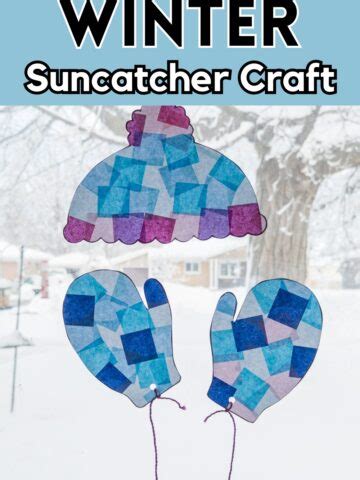 Snowflake Suncatcher Craft for Kids - Easy DIY Winter Activity!