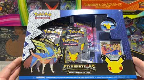 Celebrations Zacian V Deluxe Pin Collection Opening Youtube