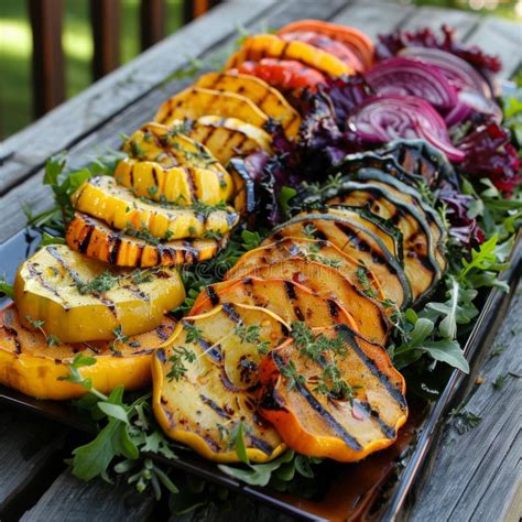 A Stunning Array Of Grilled Squash Featuring A Rainbow Of Squash