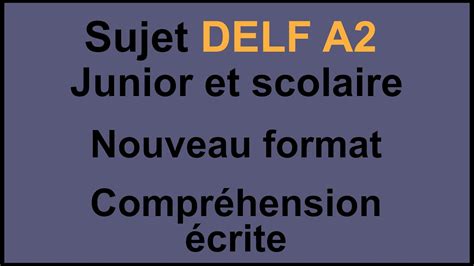 Delf B1 Scolaire Et Junior Sample Papers