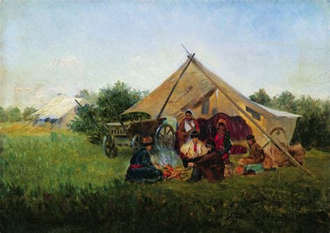 Gypsy Camp Painting | Konstantin Yegorovich Makovsky Oil Paintings