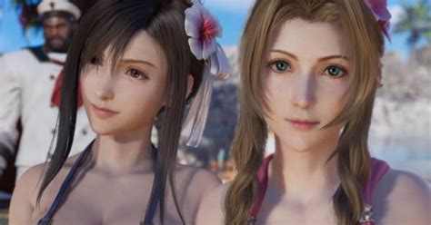Final Fantasy VII Rebirth Las Bellas Tifa Y Aerith En Bikini Cautivan Internet LevelUp