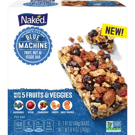 Naked Blue Machine Fruit Nut Veggie Bar SmartLabel