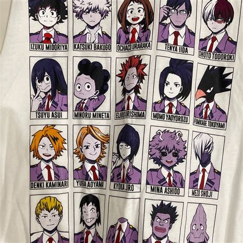 Hot Topic Tops My Hero Academia Class A Yearbook Girls Muscle Top Xl Hot Topic Nwt Poshmark