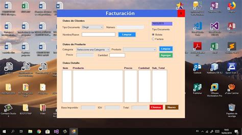 Formulario de Facturación Visual Basic YouTube