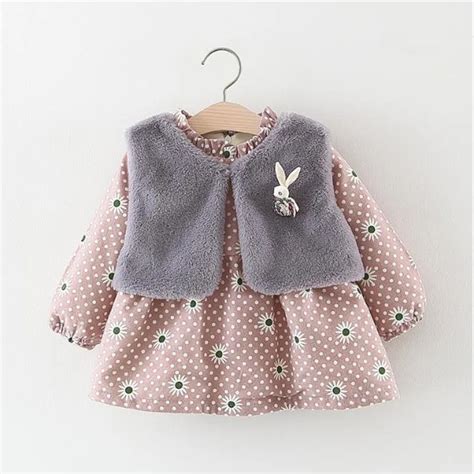 2018 baby girl winter clothes 0 3 years old baby christmas dress girl ...