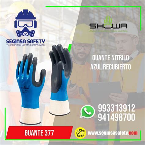 GUANTE 377 SHOWA DE NITRILO - SEGINSA SAFETY