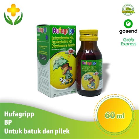 Jual Hufagrip Hijau Batuk Pilek Sirup 60 Ml Obat Batuk Pilek Anak