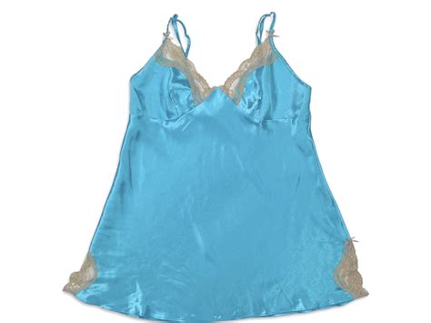 Vintage Y K Satin Lace Lingerie Babydoll Second Skin Gem