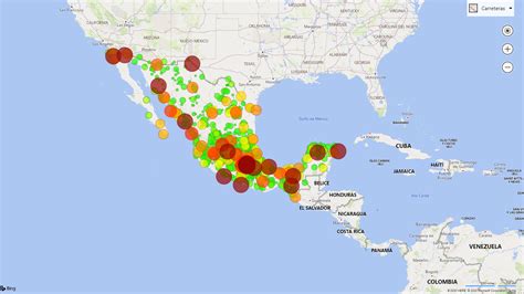 Mapa interactivo de casos acumulados de COVID 19 en México GNcys