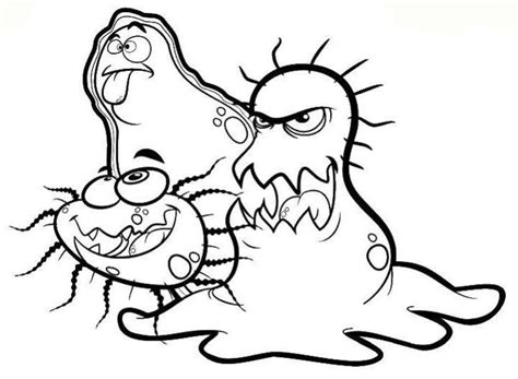 Раскраски Вирусы и бактерии - распечатать или скачать | Мишкины книжки