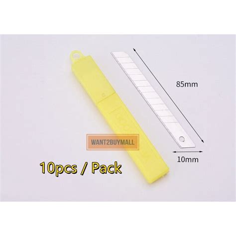 Pcs Pack Utilities Art Knife Cutter Blade Refill Tube Mm Mm