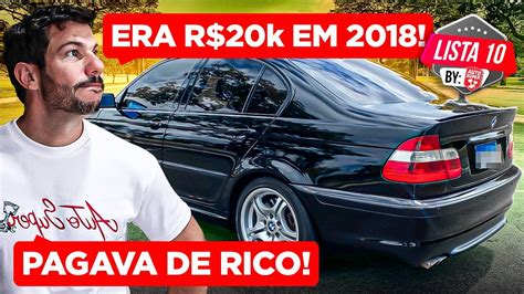 Como era o Preço em 2018 10 CARROS PARA PAGAR DE RICO YouTube