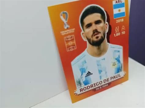 Figurita De Rodrigo De Paul Nueva Del Mundial Qatar En Venta En