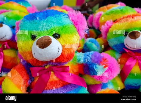 Multicoloured Rainbow Lgbtq Pride Teddy Bear Stuffed Toys Pride Colours Lgbt Pride Gay Pride