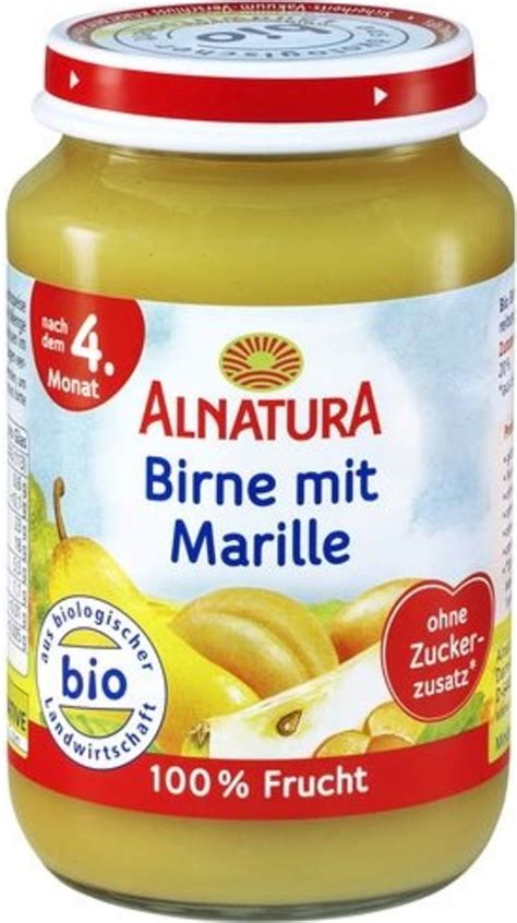 Alnatura Bio Babygl Schen Birne Mit Marille G Piccantino