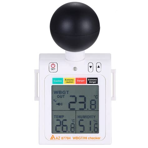 az  wbgt heat index meter heat stroke prevention tool