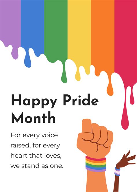 Happy Pride Month Messages Template Edit Online And Download Example