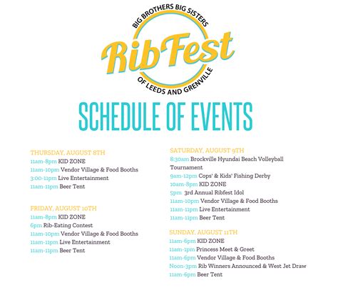 Ribfest Schedule Darda Elspeth