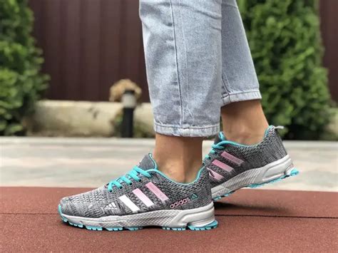 Женские кроссовки Adidas Адидас Marathon TR 26, сетка, пена, серые с ...